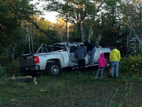 Stolen truck crashes into tree