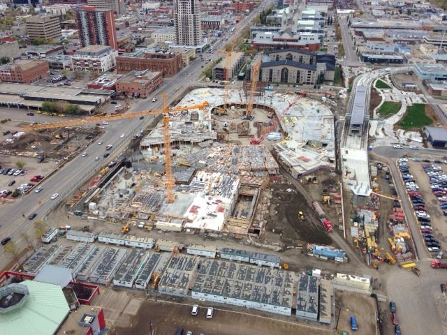 The second phase of construction on Rogers Place Arena has begun, Tuesday, September 30, 2014. 