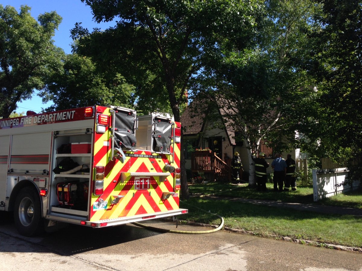 Crews were called to a house fire on Rutland Street on Monday.