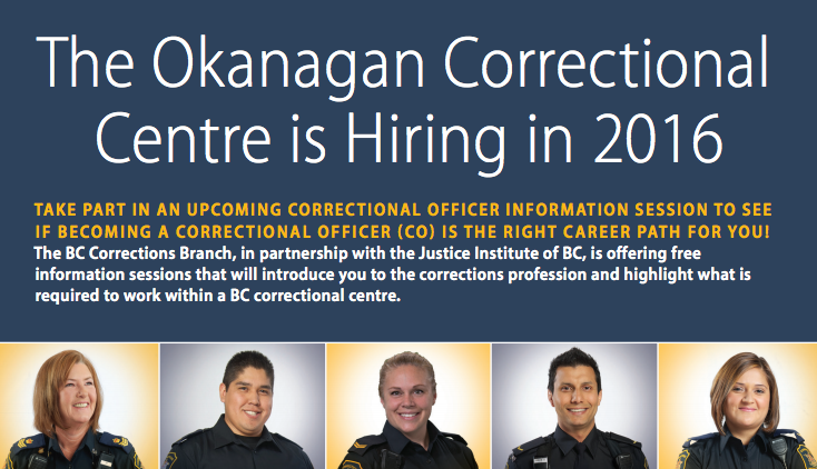New Okanagan prison needs correctional officers - image