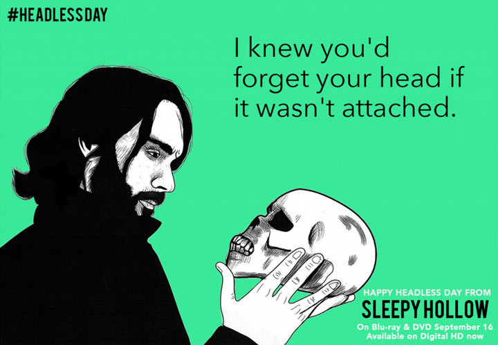 One of the e-cards promoting the DVD release of 'Sleepy Hollow.'.