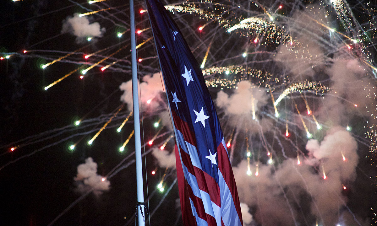 Americans celebrate the 200th anniversary of "The Star-Spangled Banner" on Sept. 14, 2014.