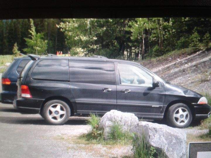 Phillip Hulmes’ black 2003 Ford Windstar.