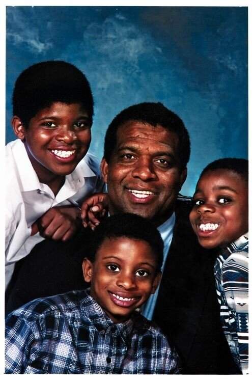 Karl with his boys Malcom, Jordan and P.K. Subban.