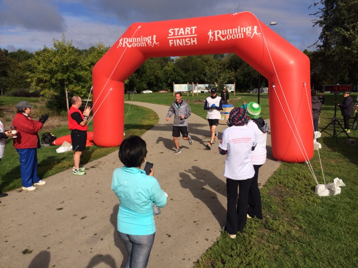 Winnipeggers gathered on Terry Fox national run day to raise money for cancer research.
