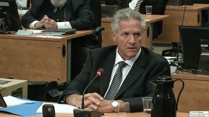 Construction magnate Tony Accurso is seen on an image taken off a television monitor at the Charbonneau inquiry looking into corruption in the Quebec construction industry Wednesday, September 3, 2014 in Montreal. 