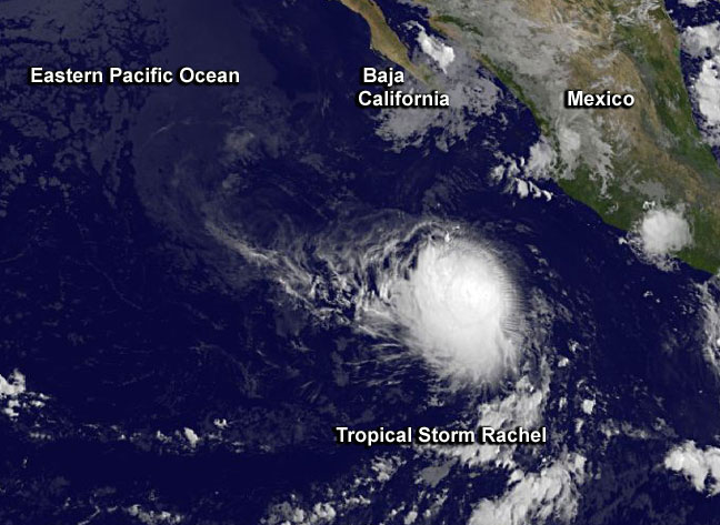 Tropical storm Rachel