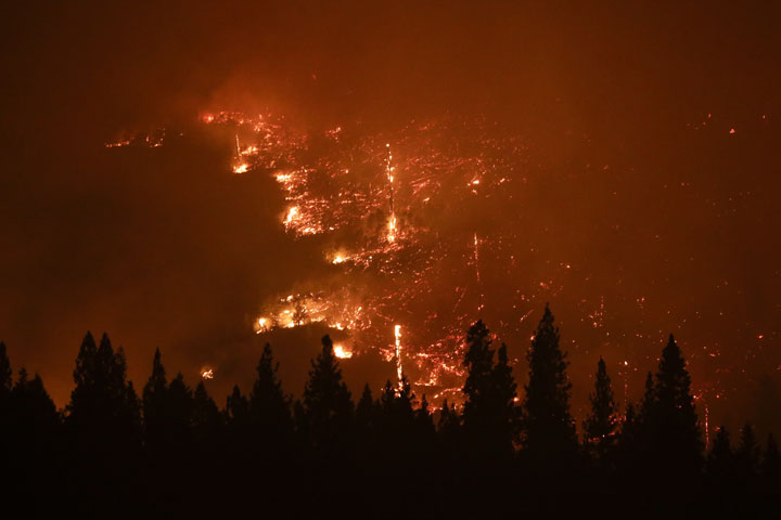 Yosemite wildfire