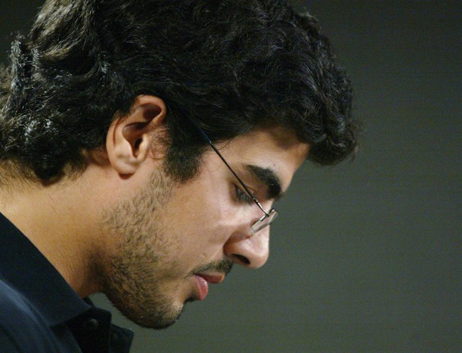 Stephan Hachemi, son of Zahra Kazemi, is pictured in Ottawa on July 27, 2004. The Supreme Court of Canada decides later today whether the son of murdered Canadian photojournalist Zahra Kazemi has the right to sue the Iranian government. 