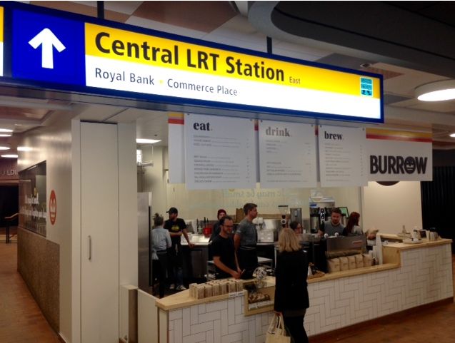 Burrow opens at Central LRT Station, Oct. 6, 2014.
