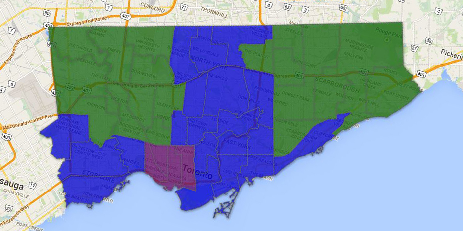 Interactive map: Toronto election shows sharp geographic divide - image