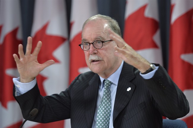 Official Languages commissioner Graham Fraser at a news conference in Ottawa on Tuesday, Oct. 7, 2014. 