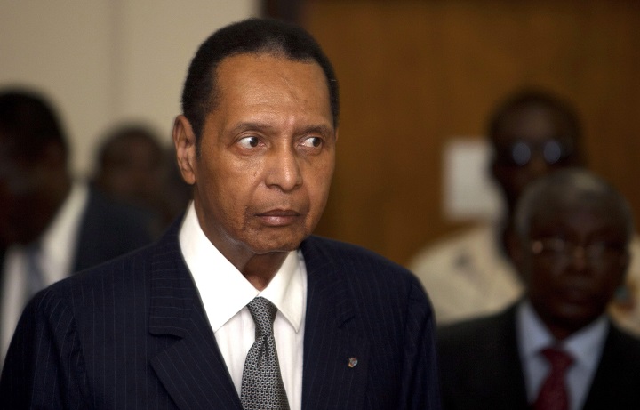 In this Feb. 28, 2013 file photo, former Haitian dictator Jean-Claude Duvalier, known as "Baby Doc," attends his hearing at court in Port-au-Prince, Haiti.