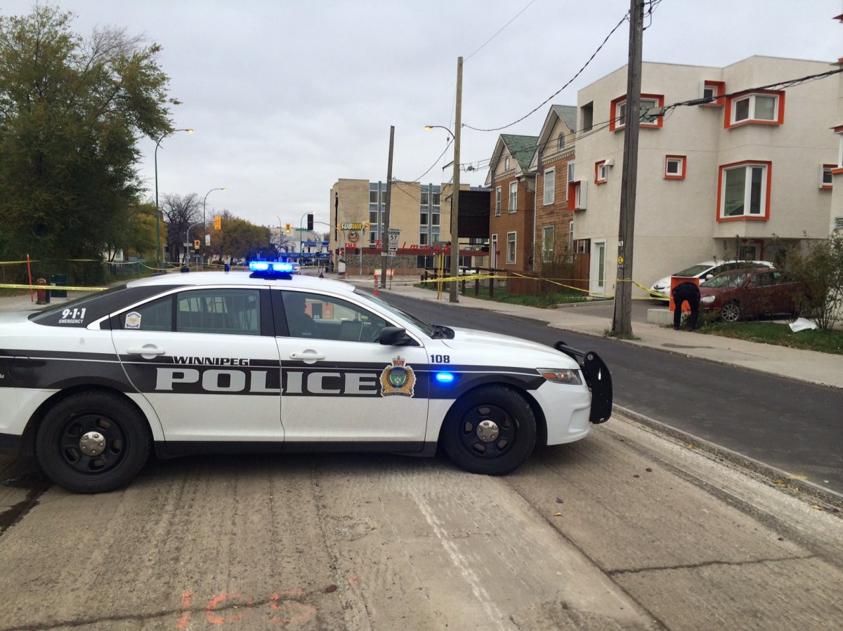 Winnipeg police continue to investigate a morning stabbing on Balmoral Street.