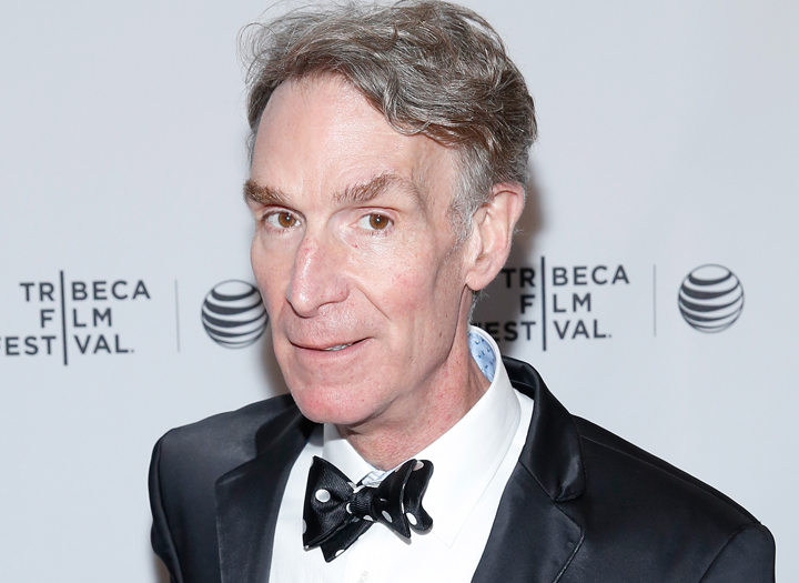 American science educator Bill Nye attends an event on April 18, 2014 in New York City.  