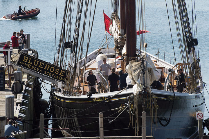 Bluenose II sits at berth in Lunenburg, N.S. on Sept. 24, 2014. 