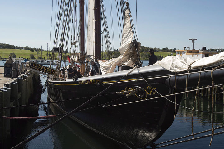 Bluenose II sits at berth in Lunenburg, N.S. on Sept. 24, 2014. 
