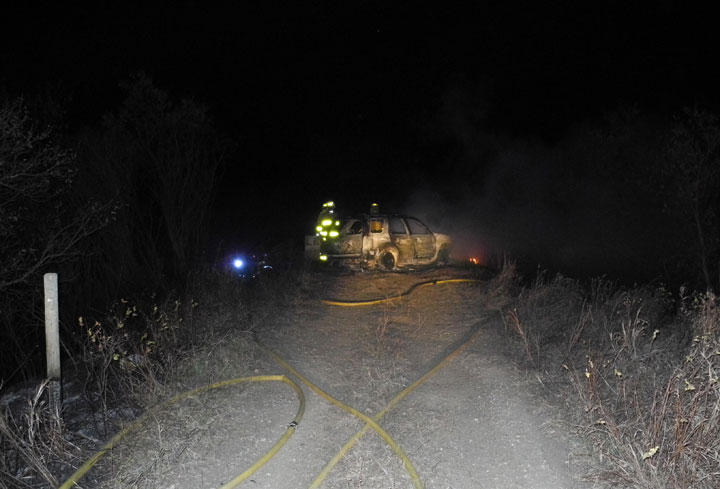 RCMP are investigating a fire that spread from a stolen vehicle to a bridge in Saskatchewan last week.