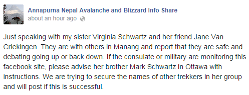 Bodies of 4 Canadians killed in Nepal avalanche, blizzard recovered - image