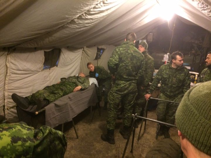 Military training exercise at CFB Wainwright Wednesday, October 29, 2014.