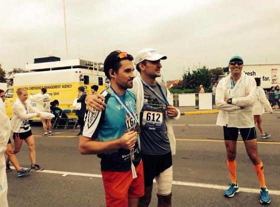 Visually Impaired Runner Races With Guide In Victoria Marathon