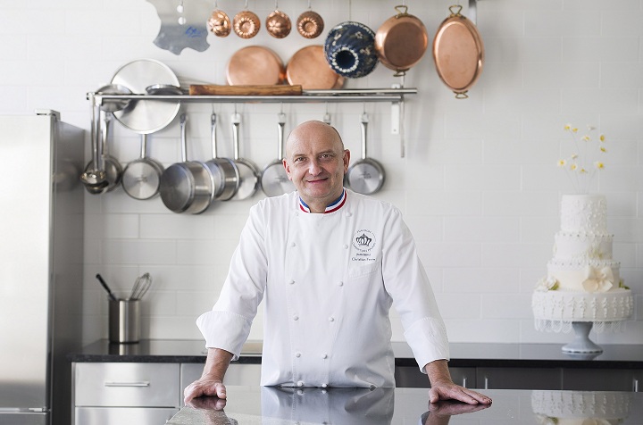 Christian Faure poses at his bakery in Montreal, Friday, October 10, 2014. 