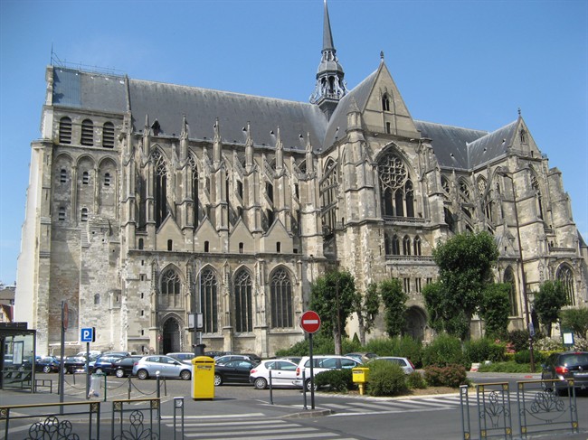 The Basilica in Saint Quentin, France, badly damaged during the First World War and later restored, is shown in this 2013 handout photo. THE CANADIAN PRESS/HO - Tom Douglas.