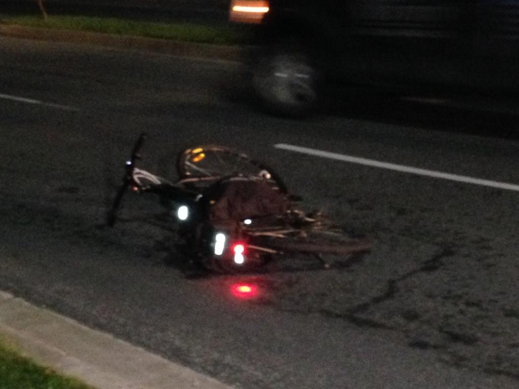 A cyclist has been taken to hospital after being hit by a minivan in Halifax.