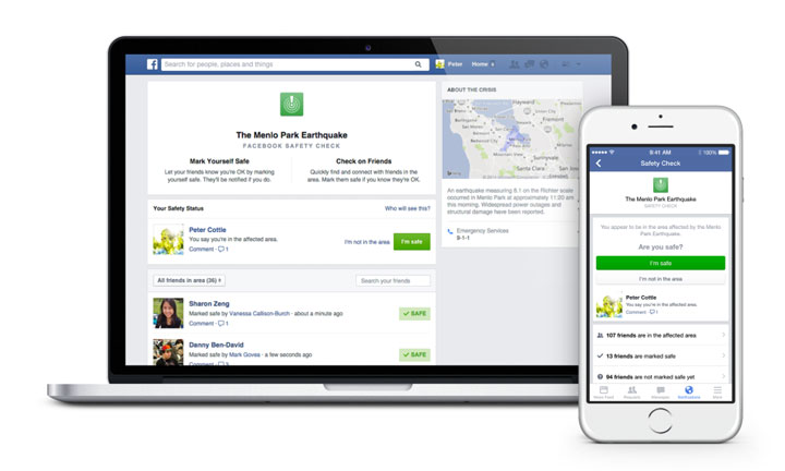 Facebook users will be able to let their friends and family know they are ok with the click of a button thanks to a new feature called “Safety Check.”.