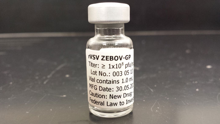 The Canadian vaccine being tested at the Walter Reed Army Institute of Research in Maryland, VSV-ZEBOV.