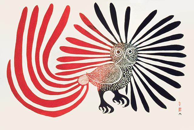 Kenojuak Ashevak’s iconic image, The Enchanted Owl (1960), which is held in the National Gallery of Canada’s collection.
