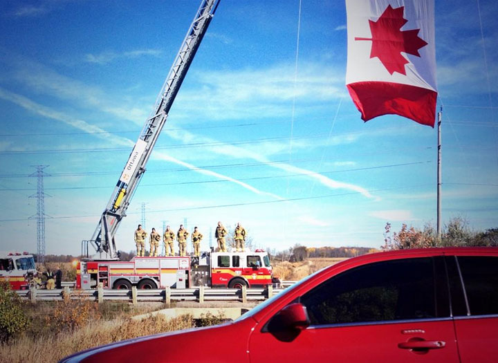 Canadians took to social media Friday to mourn and honour fallen soldier Cpl. Nathan Cirillo as he made his final journey home along the Highway of Heroes.

