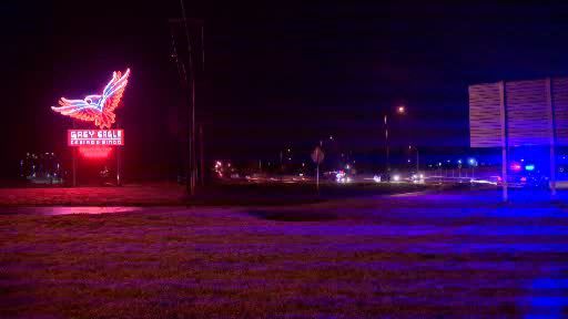 Police investigate crash on Glenmore Trail. 
