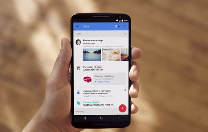 Google says Inbox can also figure out the key points of an email,
such as travel itineraries, event times and photos, and highlight
the information.