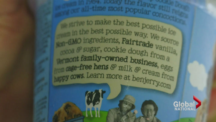Ben & Jerry's ice cream is in the process of sourcing non-GMO ingredients