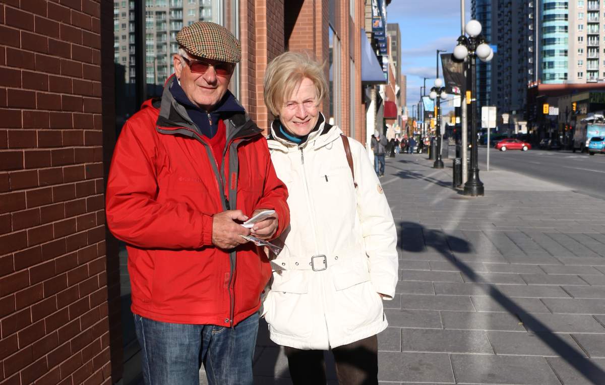 German tourist Gabriele Sürhrer and her husband had their tour of Ottawa abruptly detoured Wednesday.
