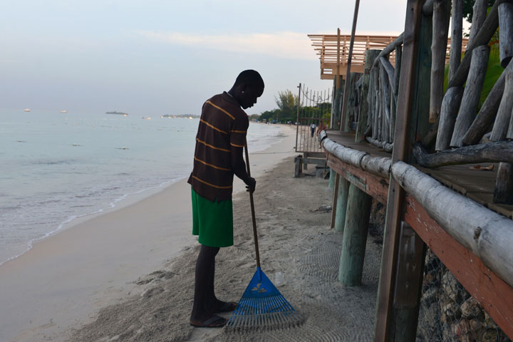 Jamaica's Seven-Mile Beach is eroding