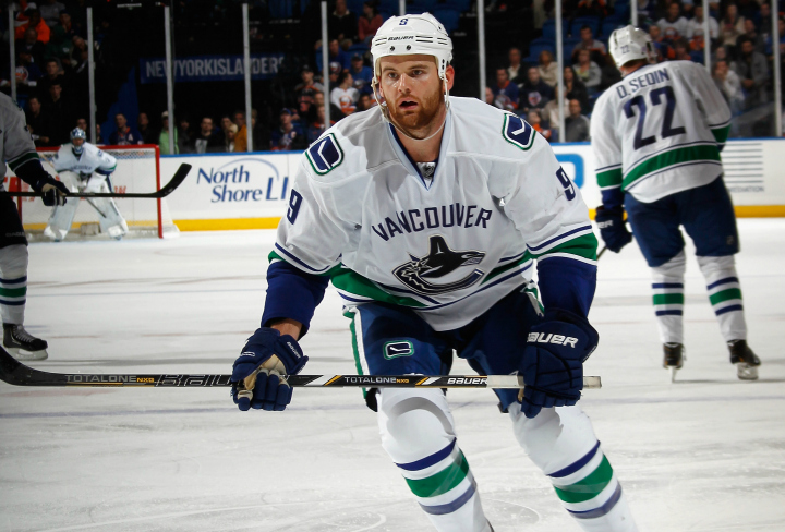 Zack Kassian jumped onto the St. Louis Blues bench to avoid a penalty during the Canucks 4-1 win Thursday night.