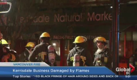 Fire crews take control of blaze at Kerrisdale Natural Market - image