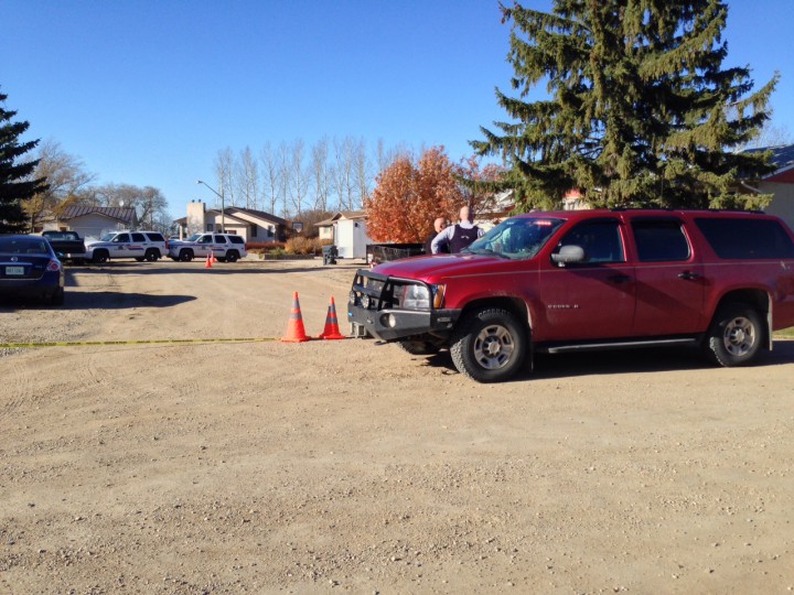 Global News is currently on the scene of a heavy police presence in Kronau, Saskatchewan Thursday afternoon after unconfirmed reports of shots fired.