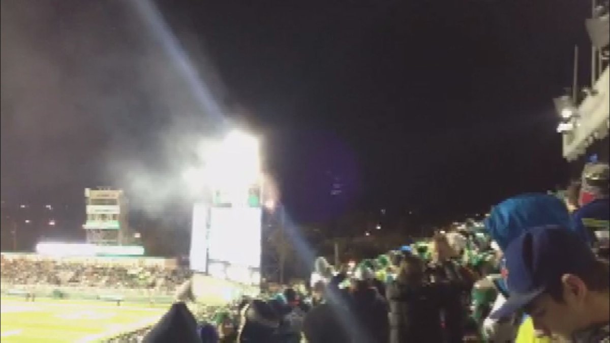 Fire marshal calls for change around fireworks at stadium - image