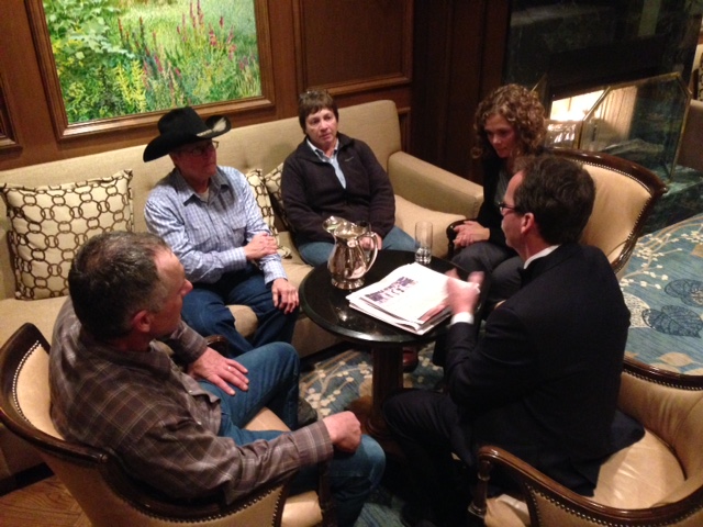 Landowners meeting with lawyers.