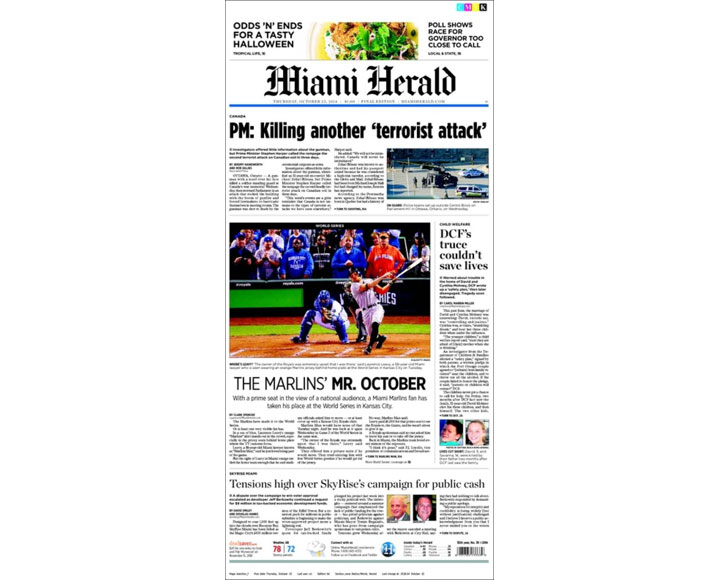 PHOTOS: Newspaper front pages day after Ottawa came under attack - image