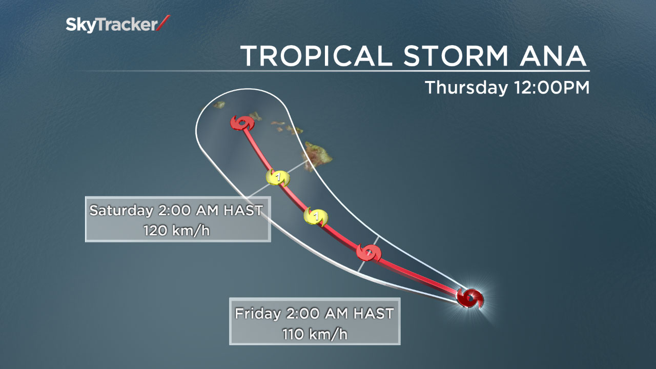 Tropical Storm Ana Expected To Strengthen To Hurricane, Hit Hawaii ...