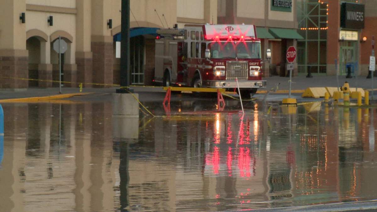 Another view of the flooding at Northland Village Mall.