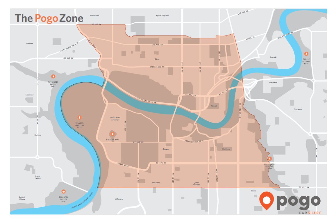 The Zone includes the downtown core, Oliver, Old Strathcona, and university areas.