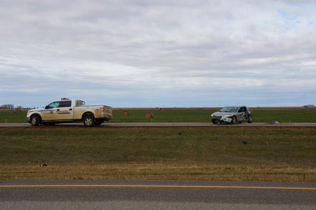 Kouri snapped this picture after a high speed police chase down Highway 1.