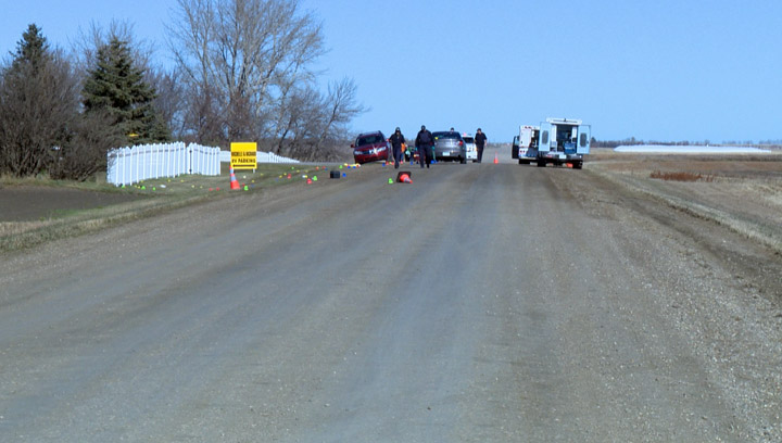 RCMP officer in serious condition after hit and run west of Regina; two others, including second Mountie, injured.