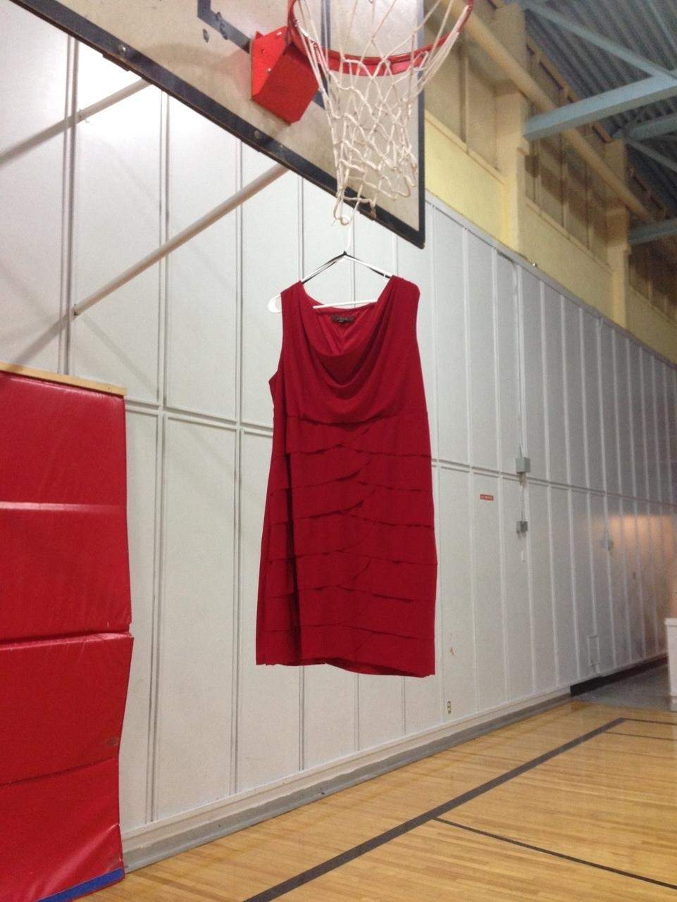 This year, organizers in Moncton added an initiative originally started in Saskatchewan – the red dress campaign. Red dresses were hung or placed near the vigil to remember a life lost. One dress for each of them.