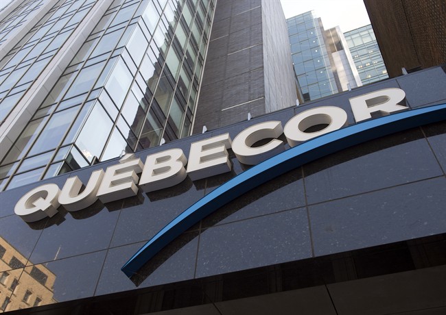 Quebecor headquarters is seen Monday, October 6, 2014 in Montreal. 